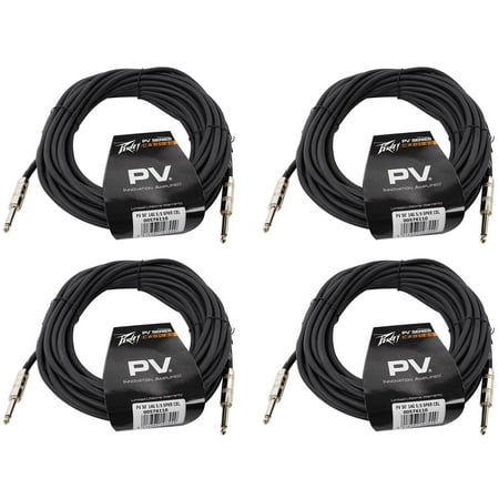 0.25' Premium Speaker Cable - (4) Peavey PV 50' Foot 14-Gauge 1/4