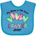 thumbnail image 3 of Inktastic My Mom is the Best Lawyer Ever Boys or Girls Baby Bib, 3 of 4