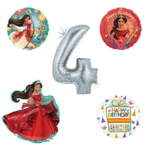 Princess Elena Of Avalor Holographic 4th Birthday Party Balloon Kit Decoratin...