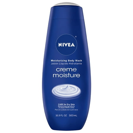 (2 pack) NIVEA Creme Moisture Moisturizing Body Wash 16.9 fl. (Best Moisturizing Body Wash For Dry Skin)
