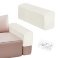 thumbnail image 1 of Fundas para brazos de sofá Uxcell para reposabrazos de 17.71 a 20" Longitud Antideslizantes Estirables [Blanco], 1 of 7