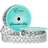 Sereia Sequin Trim 3/4" x 9' - Silver