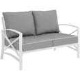 thumbnail image 1 of Crosley Causeuse de Patio Kaplan en Gris et Blanc, 1 of 13