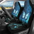 thumbnail image 2 of Yuyamidu Bling Butterfly Car Seat Covers for Front Seats Blue Bucket Seat Covers Universal Fit for SUV Truck Sedan Front Seat Cover, 2 PCS Set, 2 of 7