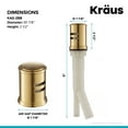 thumbnail image 3 of KRAUS Dishwasher Air Gap in Brushed Brass, 3 of 6