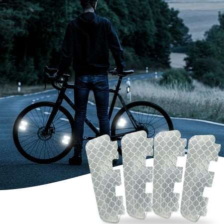 Agiferg Réflecteur de nuit de plaque lumineuse de bicyclette Réflecteur de  vélo de montagne 4PCS