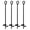 30 Inch - Black, variant on Ground Anchor 30 Inch - 4 Pack Heavy Duty Tent Stakes, Stakes for Sheds, Trampoline, Gazebos, Carports, Swing Sets - Metal Yard Stakes for Securing Outdoor Structures