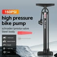 Mini Hand Bicycle Pump, 160 PSI High Pressure, Bike Tire and Ball