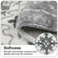 thumbnail image 2 of Vintage Bathroom Runner Rug Gray Non-Slip Soft Long Bathroom Rugs Machine Washable Oriental Persian Bath Mat Traditional Farmhouse Floral Floor Mats for Sink Shower Bathtub, 18x47 inch, 2 of 6