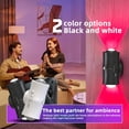 thumbnail image 2 of Lámpara de Pared LED RGB con Sensor de Movimiento de Doble Cabezal, Recargable por USB, 7 Colores, Ideal para Dormitorio, Pasillo, Escaleras, Color Negro., 2 of 5