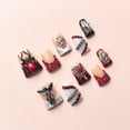 thumbnail image 4 of Pure handmade wearable duckbill nails scarlet spider pure handmade  20mm red nail piecehandmade press on nails halloween, 4 of 7
