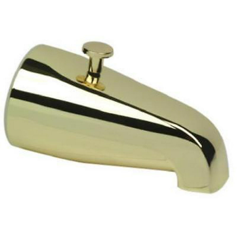 2PK Master Plumber Polished Brass Bathtub Diverter Spout