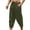Army Green, variant on Honeeladyy Mens Linen Cotton Loose Fit Pants Casual Lightweight Elastic Waist Summer Beach Pants Valentines Day Gift for Husband Green L