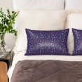 KLL Dance Skull Star Pattern Silk Pillowcase for Hair and Skin Standard