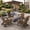 Brown, variant on Adirondack Chair Set of 2, Outdoor Folding All-Weather HDPE Adirondack Chairs with 2 Cup Holders for Patio, Black