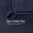 thumbnail image 6 of Superior Solid Comforter Down Alternative Bedding, Queen, Navy Blue, 6 of 9