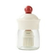 thumbnail image 1 of Oil Bottle with Brush - Portable Glass Oil Dispenser for Cooking Barbecue Baking Silicone Brush Included for Precise Oiling, 1 of 8