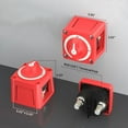 thumbnail image 4 of Battery Switch, 12-48V 300A Battery Disconnect Master Power Cut-Off Switch ON/Off Rotary Actuator for Marine Boat Car Truck Trailer RV, Replacing 6006, 4 of 7
