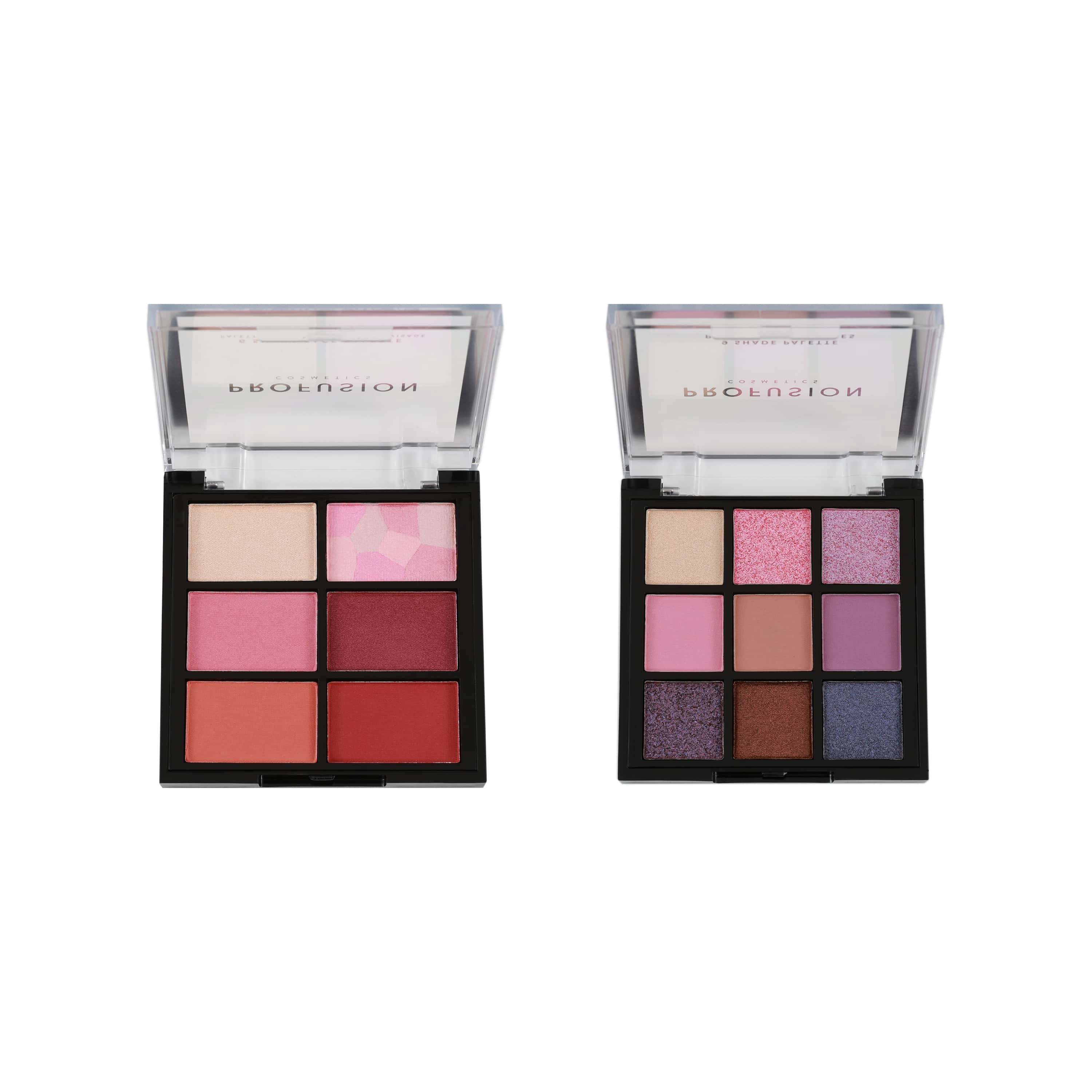 Profusion Cosmetics Artistry On The Go Makeup Kit, 9 Shade Eyeshadow & 6 Shade Face Palettes with Brushes and Primers, Travel-Friendly & Vegan Beauty Set, In The Cosmos