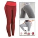thumbnail image 3 of Leggings de mujer Push Up texturizados pantalones de Yoga entrenamiento Rojo S, 3 of 9