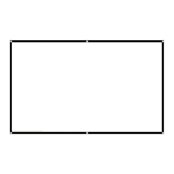 Écran de Projecteur Doux Haute Densité Blanc Sans Plis Support Double Face, Sans Plis