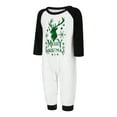 thumbnail image 3 of Christmas Pajamas for Family Long Sleeve Elk Graphic Tops + Plaid Trousers Set Winter Sleepwear, 3 of 10