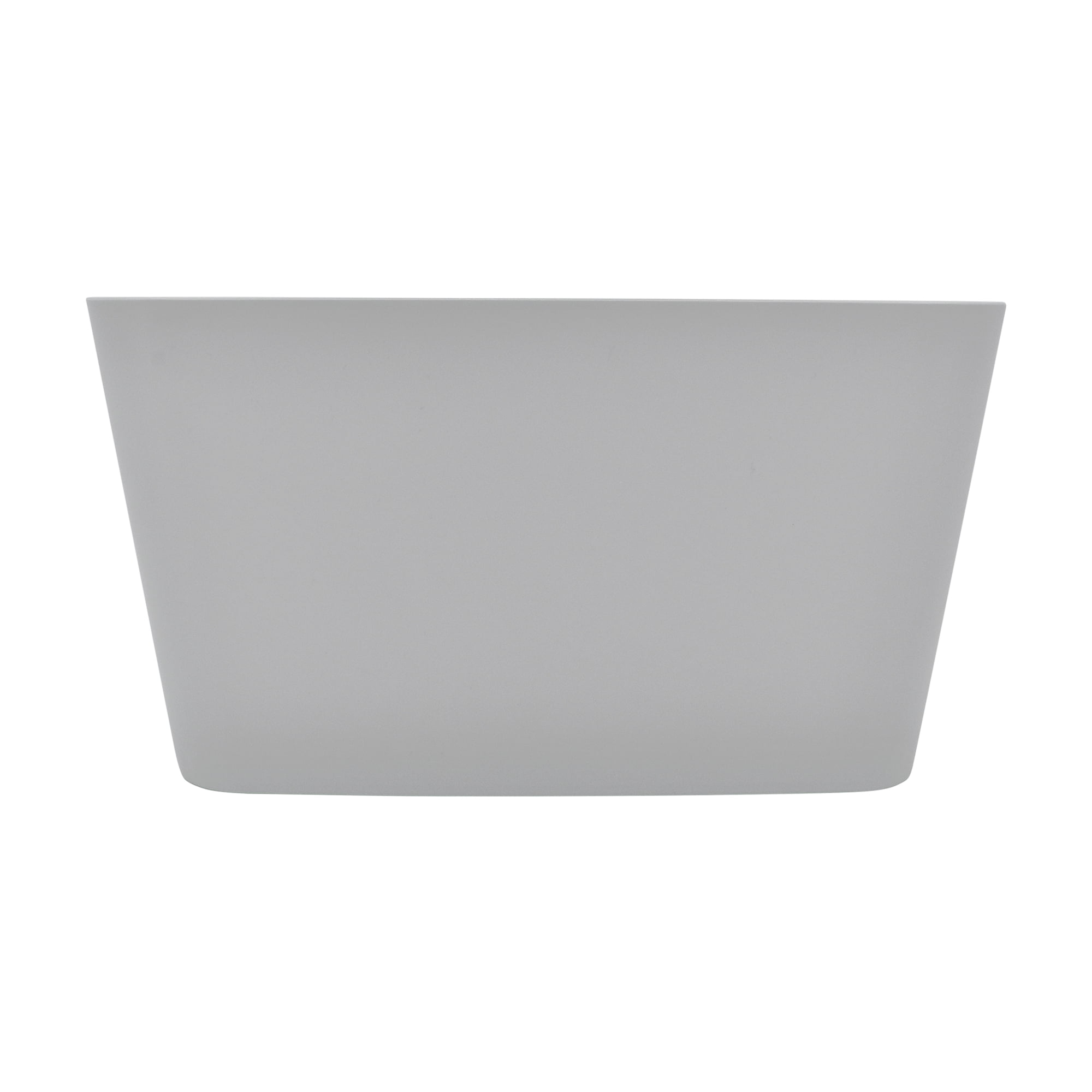 Mainstays Large Plastic Storage Bin, Soft Silver