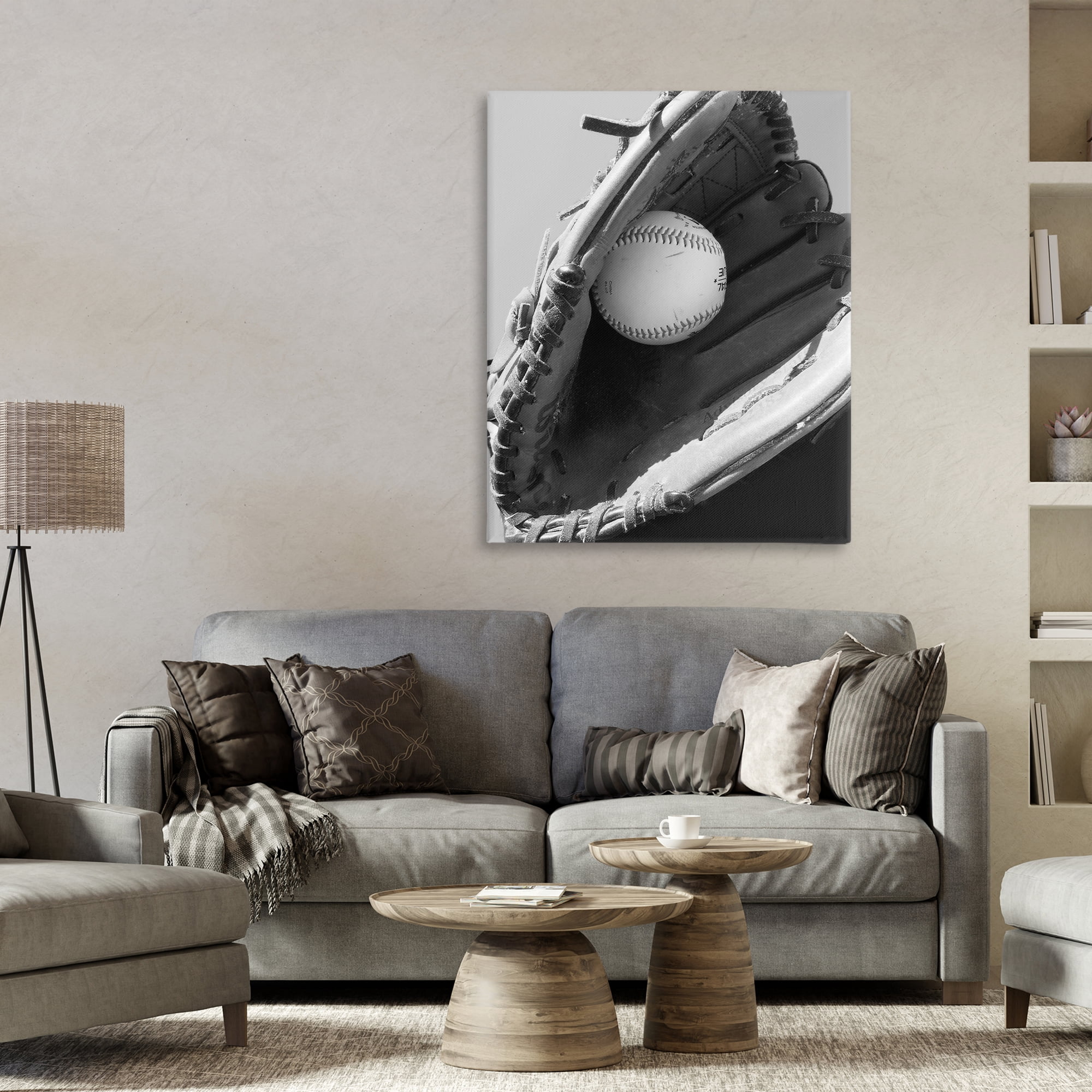 Stupell Industries Nice Catch Baseball Canvas Wall Art, design by Marcus Prime