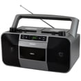 thumbnail image 1 of Reproductor de CD y Casetes Portátil Jensen Gris con Radio AM/FM y Compatibilidad CD MP3, 1 of 7