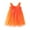 Orange, variant on Odeerbi Cute Tulle Dresses For Girls Baby Toddler Summer Mesh Elegant Butterfly Wing Suspenders Dress Skirt Purple