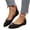 Black, variant on Flat Comfort Shoes, Wide Width Shoes for Women, Women’S Vegan Leather Ballet Flats Soft Slip-On Round Toe Shoes With Metal Detail Minimalist Comfort Flat Shoes, White 6.5