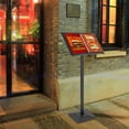 thumbnail image 6 of Menu Stand Floor Poster Stand Foyer Pedestal Sign Holder Business Menu Display Silver/Black, 6 of 17