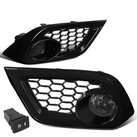 DNA Motoring For 16-18 Scion Toyota Corolla iM Smoked Lens Fog Light Lamp w/Bezel Cover Wiring Harness Switch