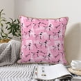 thumbnail image 6 of Fotbe Cartoon Poodle Dog Pattern Velvet Decorative Throw Pillow Covers with Elegant Piping, Soft Plush Cushion Cover for Sofa, Bed, Car, Office-20"x20", 6 of 8