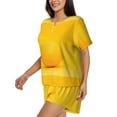 thumbnail image 5 of Sigee Yellow Lemon for Sleepwear Casual Pjs with Pockets Women's Pajamas Sets Shorts 2 Piece Short Sleeve Lounge Sets Medium, 5 of 9
