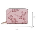 thumbnail image 4 of FAIOROI Pink Cute Printed Compact Wallet - PU Faux Leather Zipper Closure Affordable Everyday Wallet for Women Teens, Small Secure Card Cash Holder,Size Free Size, 4 of 4