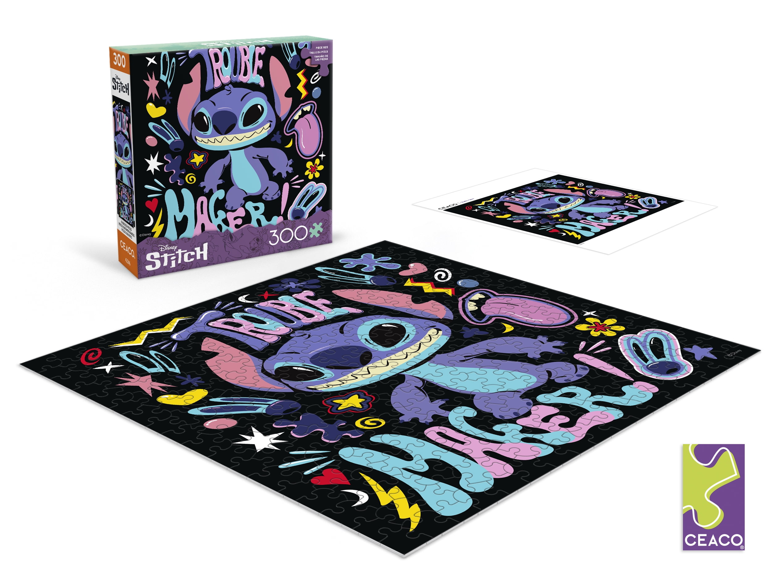 Ceaco 300 Piece Stitch Trouble Maker Creative Colorful Jigsaw