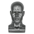 thumbnail image 1 of Maoww PVC Male Mannequin Head Display Head Mannequin Display Wig Head Stand Gray, 1 of 9