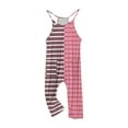 thumbnail image 4 of ATOGUTA Girls Overalls Size 5T-14 Spaghetti Strap Loose Romper Kids Casual Sleeveless Overalls with Pockets Pink, 4 of 5
