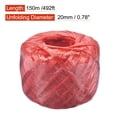 thumbnail image 2 of Uxcell Polyester Nylon Plastic Rope Twine Household Bundled Packing Red, 2 of 5