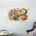 thumbnail image 2 of Ambesonne Monstera Tapestry Wall Hanging, Modern Abstract Botanic, 60"x40", Burnt Sienna Pale Seafoam, 2 of 3