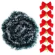 thumbnail image 3 of Cintas de oropel navideñas con lazo, guirnalda de cinta de caña verde, colgante para árbol de Navidad, adornos de corona de bricolaje, decoración para fiestas y hogar, 3 of 5