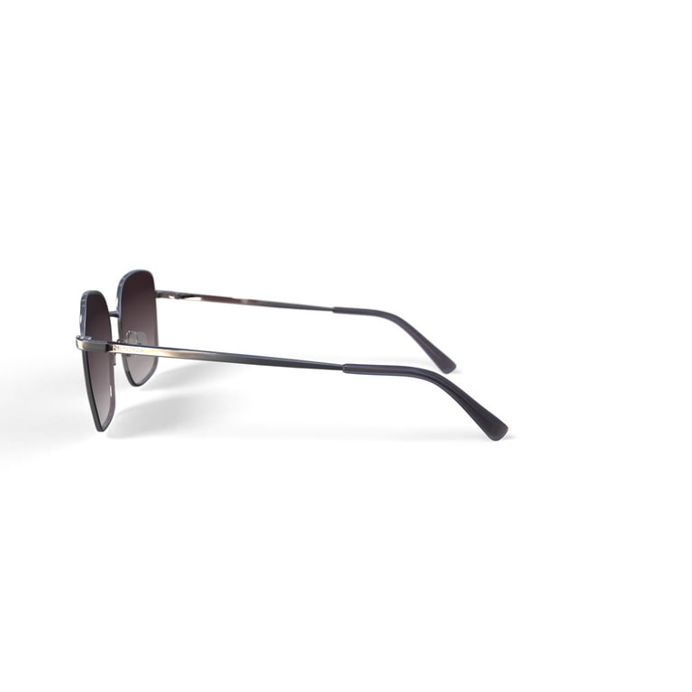 Nautica Ladies Rx'able Sunglass, NLS6015, Shiny Light Gold, 55-18