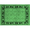 thumbnail image 1 of Ahgly Company Indoor Rectangle Oriental Emerald Green Industrial Area Rugs, 3' x 5', 1 of 4