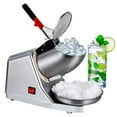 thumbnail image 2 of HomGarden Electric 143 lbs Ice Shaver Machine Snow Cone Maker Stainless Steel Shaving Crusher Shaved Ice for Home and Commercial Use, Sliver, 2 of 4