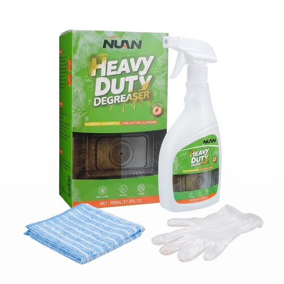 SZZD Heavy Duty Kitchen Degreaser Spray, 16.9 fl oz Oven Cleaner Fume Free, All Purpose Stove Top Cleaner Removes Grease, Grime and Stains