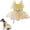 Yellow, variant on HQREA Yellow Daisy Small Dog Dress Summer Girl Dog Clothes Puppy Outfits for Wedding Birthday Party