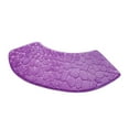 thumbnail image 2 of Cinvoph Fanshaped Bathroom Toilet Rugs, Bath Mats for Bathroom, Shower Room Rugs Non Slip Washable, Absorbent Toilet Mat, Embossed Bath Carpet, Purple, 2 of 5