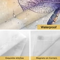 thumbnail image 4 of Spring Dragonfly No Hooks Shower Curtain with Snap-in Liner Pastoral Dandelion Flowers Shower Curtains for Bathroom, Waterproof, Easy Install, Washable 60"x72", 4 of 9