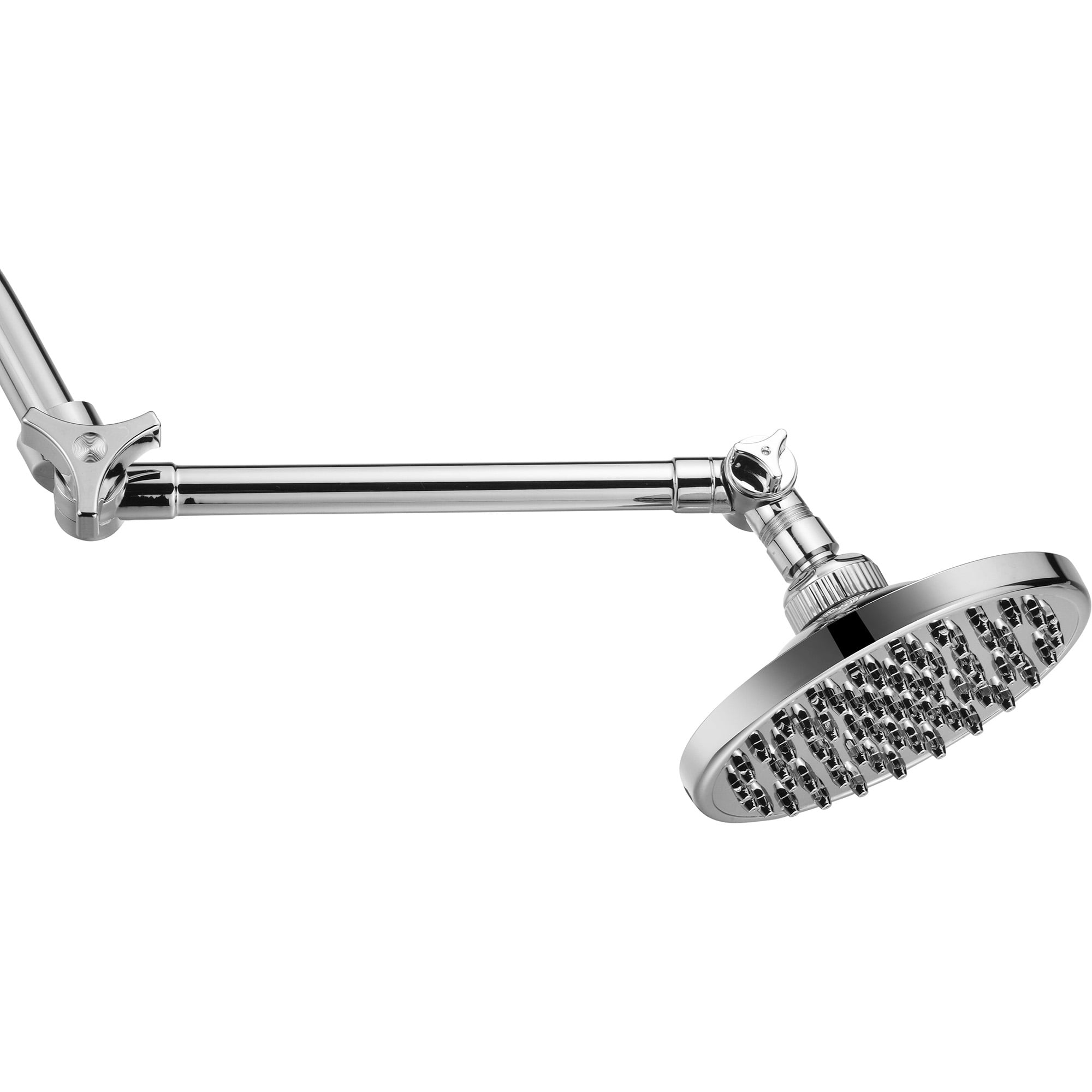 PowerSpa 6" Rainfall Showerhead with 12" Adjustable Extension Arm